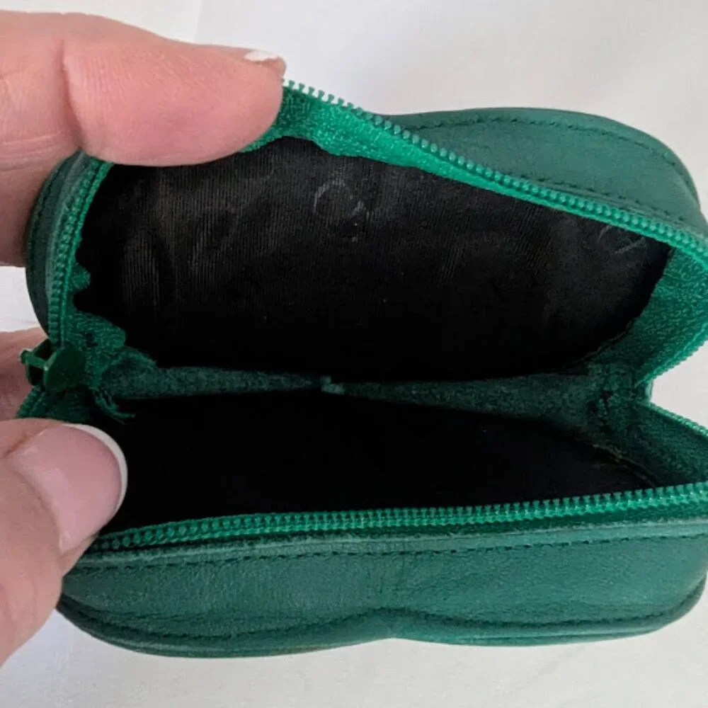Dior Green Heart Coin Case